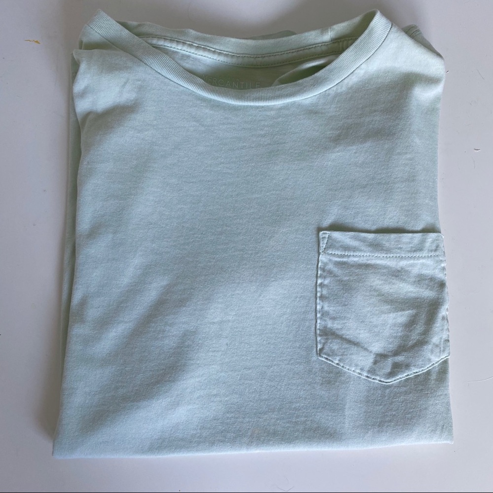 J Crew Mercantile Men’s Crew Broken-In Tee Green S